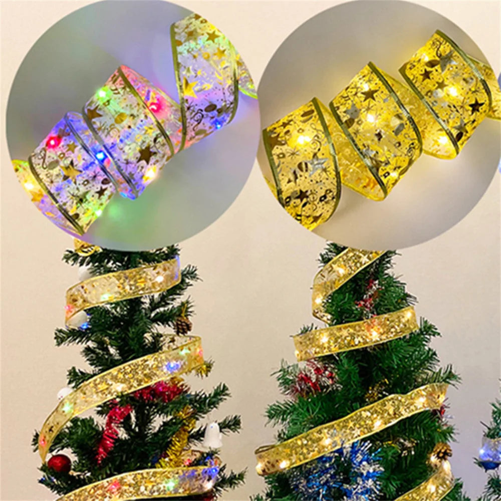 Luces navideñas para interiores, con luces, accesorios para árbol, decoración para Navidad .