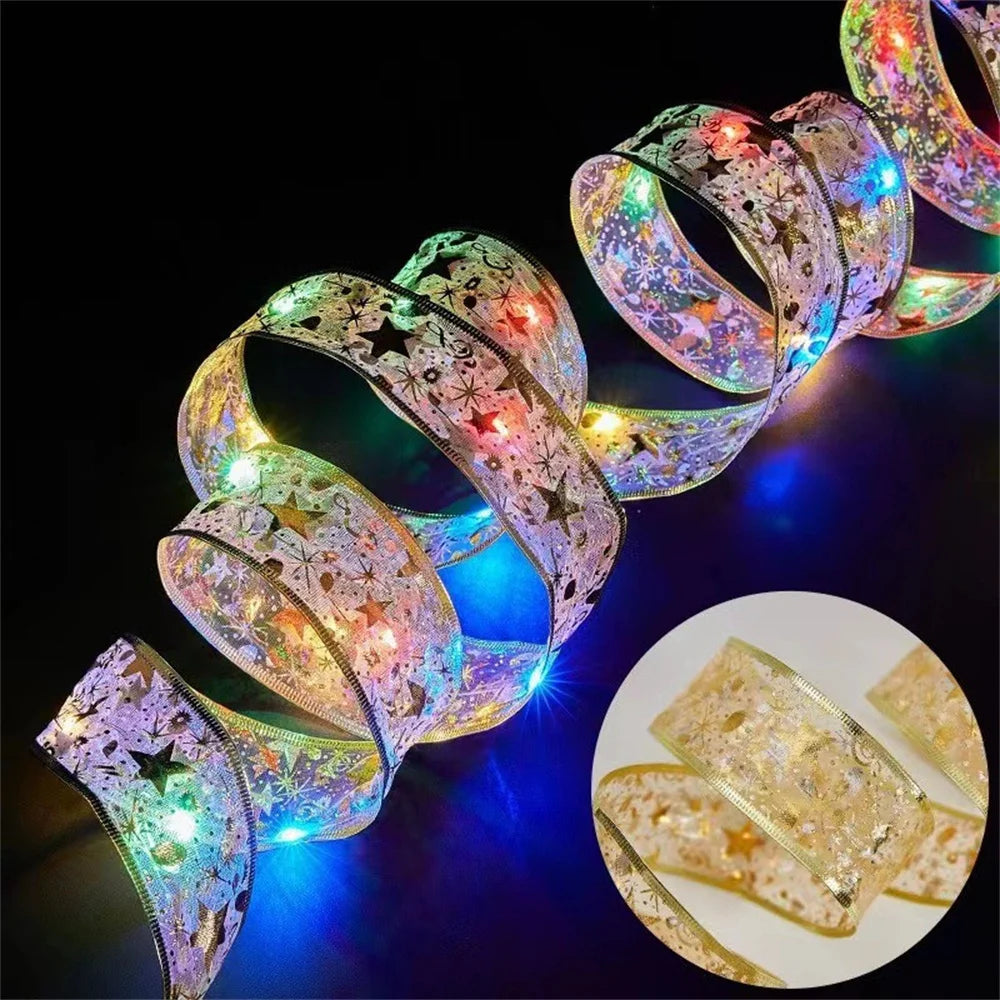 Luces navideñas para interiores, con luces, accesorios para árbol, decoración para Navidad .