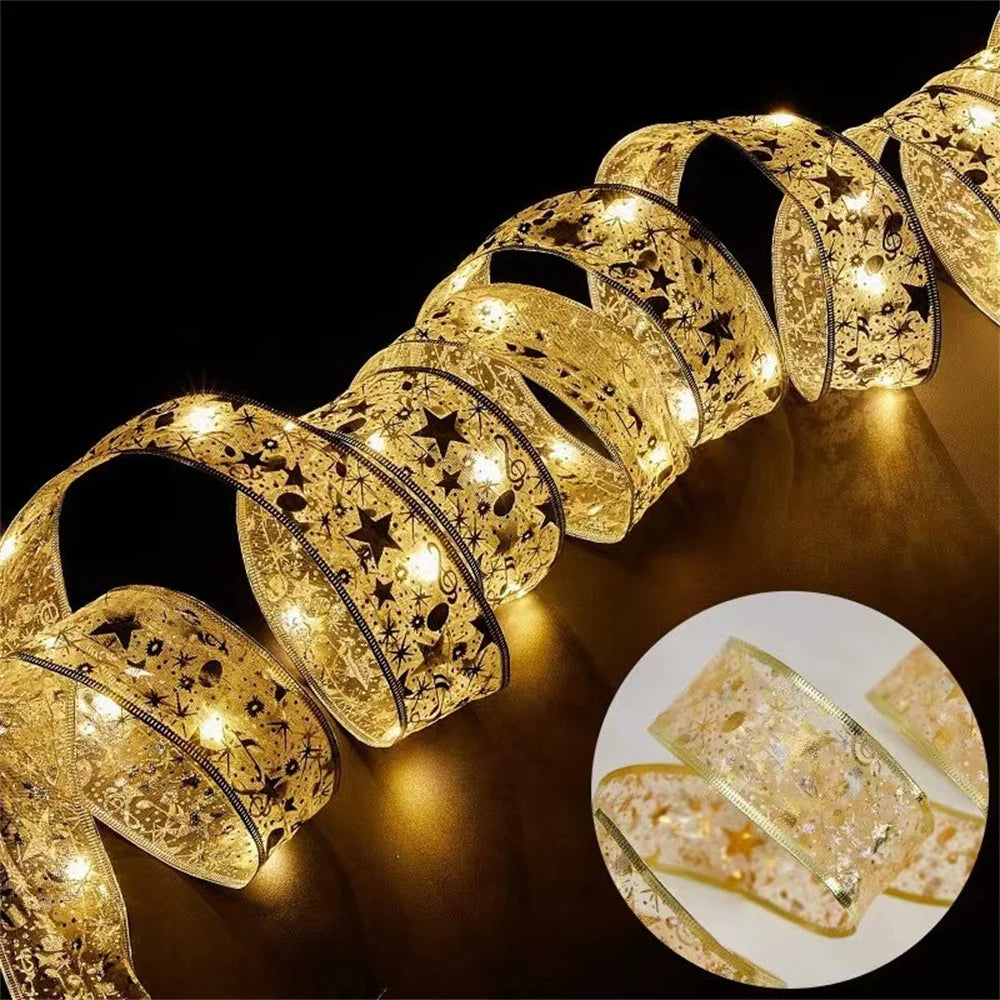 Luces navideñas para interiores, con luces, accesorios para árbol, decoración para Navidad .