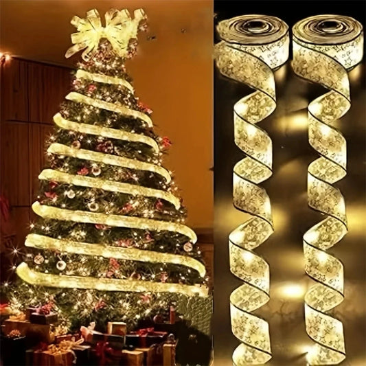 Luces navideñas para interiores, con luces, accesorios para árbol, decoración para Navidad .