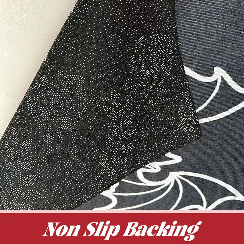 Felpudo navideño rojo de Papá Noel para exteriores e interiores,decoración navideña para el hogar